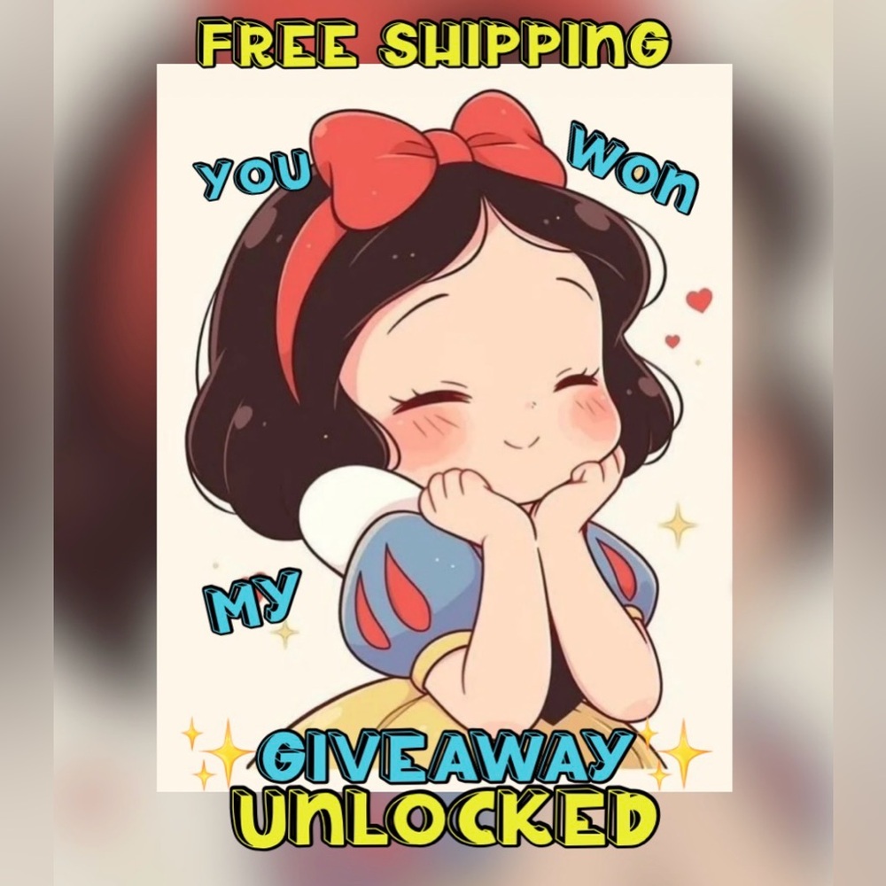 You won my giveaway✨and unlocked free shipping🥳
